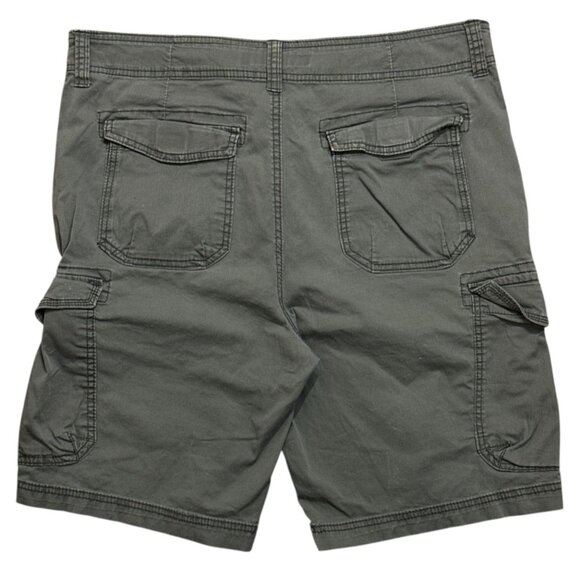 Unionbay Men’s Cargo Shorts Size 36 Gray Cotton Lightweight Relaxed Fit Stretch - Picture 2 of 8
